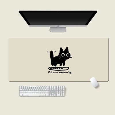 Tampă de mouse drăguță pisică neagră Fată Nou mare computer, birou, covorașe de masă XXL cauciuc anti-alunecare tastatură pentru computer mousepad tampoane lungi de birou