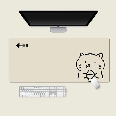 Tampă de mouse drăguță pisică neagră Fată Nou mare computer, birou, covorașe de masă XXL cauciuc anti-alunecare tastatură pentru computer mousepad tampoane lungi de birou