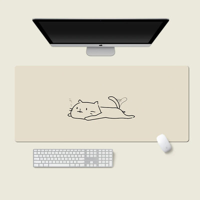 Tampă de mouse drăguță pisică neagră Fată Nou mare computer, birou, covorașe de masă XXL cauciuc anti-alunecare tastatură pentru computer mousepad tampoane lungi de birou