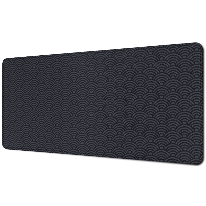 Mouse Pad mare Valuri japoneze Mousepad Xxl Gaming Mouse Pad Alb-negru Accesorii pentru jocuri pentru computer Covoraș de birou Accesorii de birou