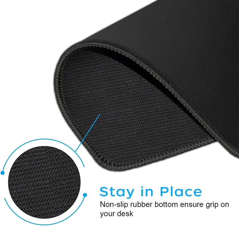 Black Cat Mouse Pad Mousepad mare alb-negru Kawaii Mouse Mat Computer Accesorii birou Mat birou 90x40 Custom Mause Pad