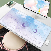 Mouse Pad Mystery Constellations Covoraș de birou Tampoane pentru computer Carte de tarot Kawaii Mousepad Accesorii pentru jucători Covoraș drăguț pentru mouse Pad de cauciuc