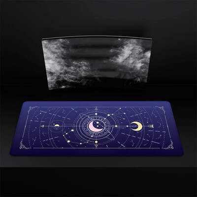Mouse Pad Mystery Constellations Covoraș de birou Tampoane pentru computer Carte de tarot Kawaii Mousepad Accesorii pentru jucători Covoraș drăguț pentru mouse Pad de cauciuc