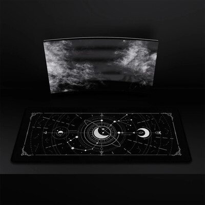 Mouse Pad Mystery Constellations Covoraș de birou Tampoane pentru computer Carte de tarot Kawaii Mousepad Accesorii pentru jucători Covoraș drăguț pentru mouse Pad de cauciuc