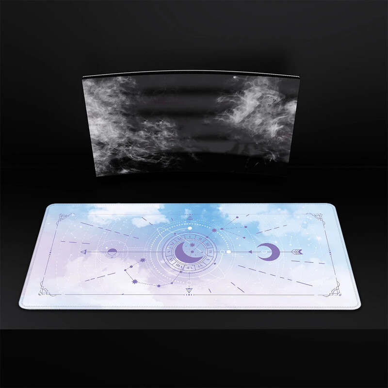 Mouse Pad Mystery Constellations Covoraș de birou Tampoane pentru computer Carte de tarot Kawaii Mousepad Accesorii pentru jucători Covoraș drăguț pentru mouse Pad de cauciuc