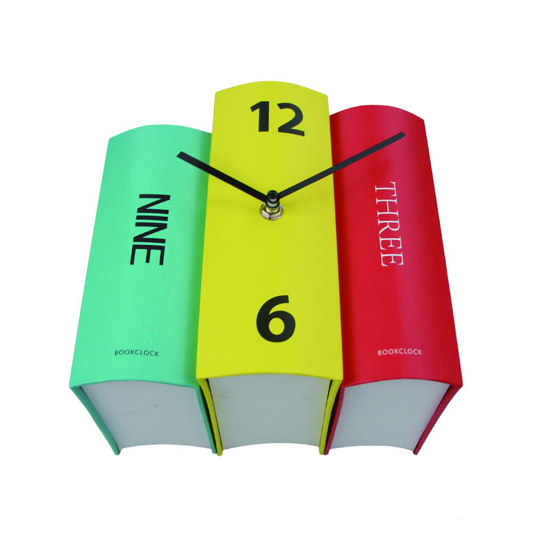 Ceas de perete vintage pentru decorațiuni interioare, design creativ de ceas de carte, bricolaj, drăguț, decorativ, masă de bucătărie