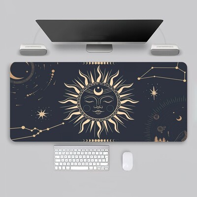 Artă C-Celestial H-Hands Imprimare Soare Luna Mouse Pad Joc Birou Tastatură mare PC Cauciuc Computer mare Laptop Masă Birou