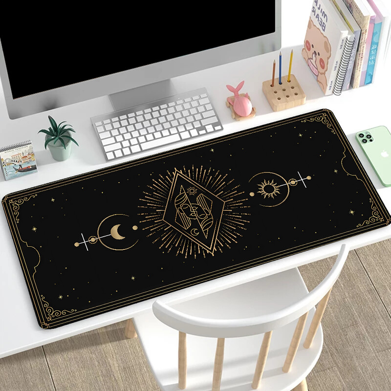 GEMINI Mousepad Gamer 900x400 Mouse Pad mare Accesorii pentru jocuri pentru computer Covoraș pentru computer Desktop-uri Covorașe Tastatură Birou extins Configurare Xxl