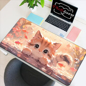 Anime Xxl Mouse Pad Accesorii pentru jocuri Tastatură cu pisici de desene animate Mousepad Covoraș de birou pentru jucători Drăguț Computer Birouri Dulap pentru PC Soareci Kawaii