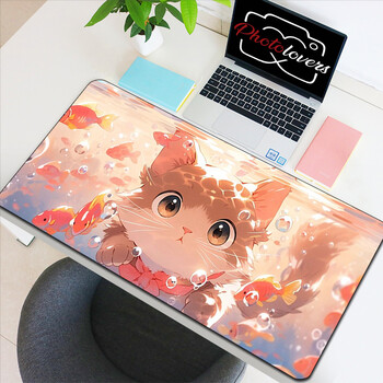 Anime Xxl Mouse Pad Αξεσουάρ Gaming Πληκτρολόγιο γάτα κινουμένων σχεδίων Mousepad Gamer Γραφείο Mat Χαριτωμένα γραφεία υπολογιστών Έπιπλο υπολογιστή Kawaii Mice