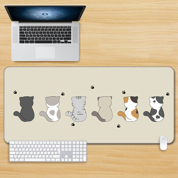 Cute Mouse Pad Art Kawaii Cat Computer XXL Πατάκια πληκτρολογίου Μεγάλο gaming Mousepad Desk Mat PC Gamer Office Home Table Mause Pad