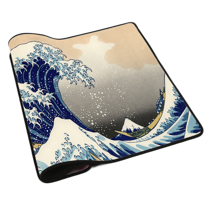 Artă Mouse Pad The Great Wave of Kanagawa Mousepad mare pentru jocuri Tastatură pentru jucători Covorașe pentru mouse pentru computer de birou, pentru laptop, pentru birou