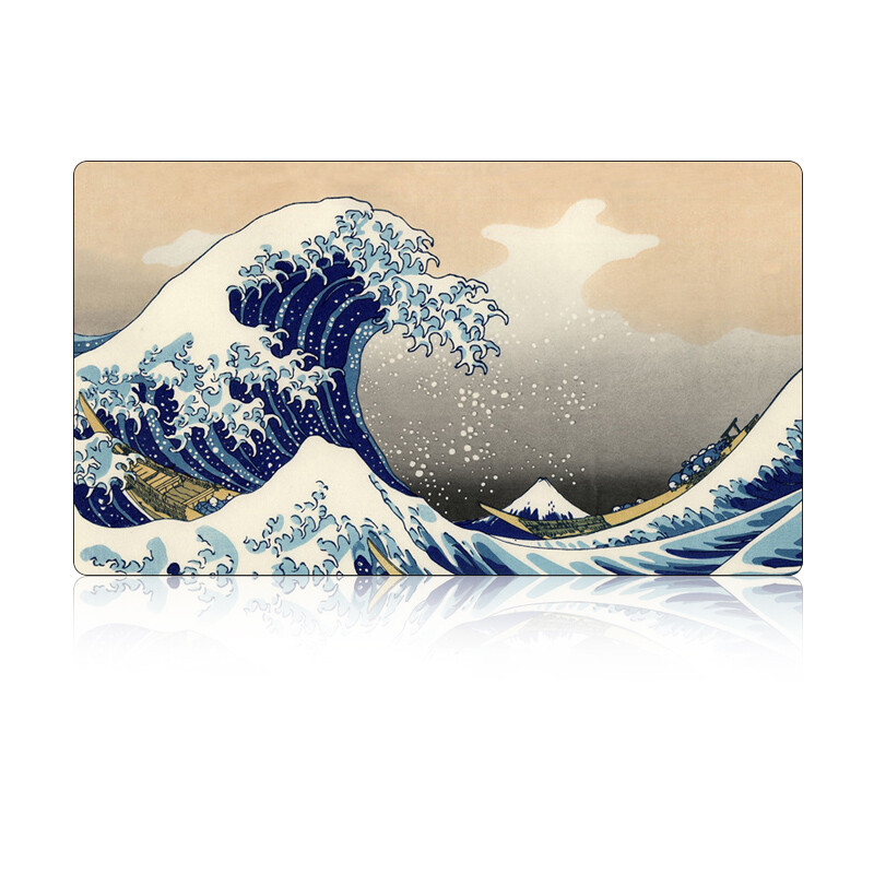 Artă Mouse Pad The Great Wave of Kanagawa Mousepad mare pentru jocuri Tastatură pentru jucători Covorașe pentru mouse pentru computer de birou, pentru laptop, pentru birou