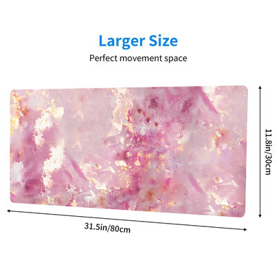 Tampă de mouse Pad de birou Covor de mouse extins 31,5x11,8 inci Tastatură mare de computer Covoraș de birou Tampă de birou cu bază anti-alunecare și margine cusută
