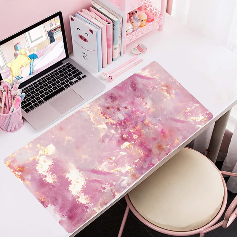 Tampă de mouse Pad de birou Covor de mouse extins 31,5x11,8 inci Tastatură mare de computer Covoraș de birou Tampă de birou cu bază anti-alunecare și margine cusută