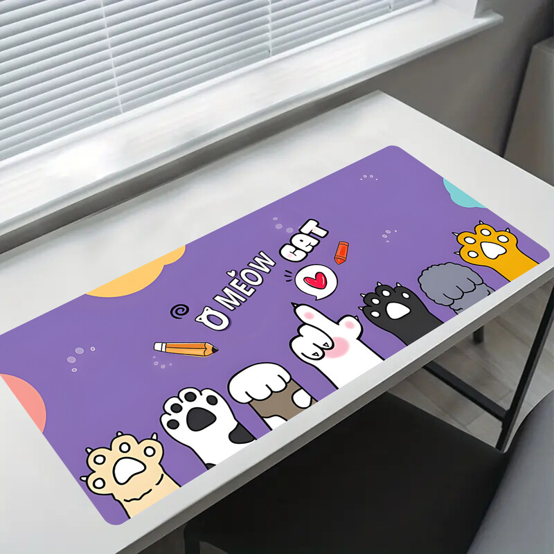 Tampă de mouse Pad de birou Covor de mouse extins 31,5x11,8 inci Tastatură mare de computer Covoraș de birou Tampă de birou cu bază anti-alunecare și margine cusută
