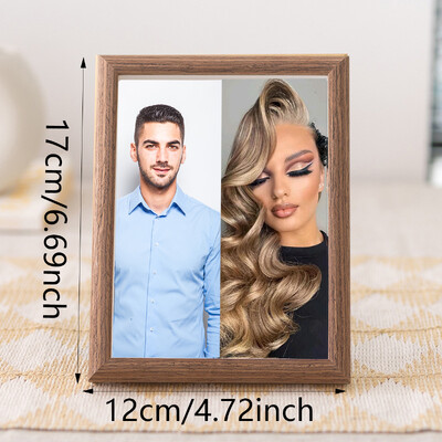 Rame foto personalizate din lemn, ornamente pentru rame foto personalizate, cadouri simple de sărbători în interior, comemorează amintirile prețioase