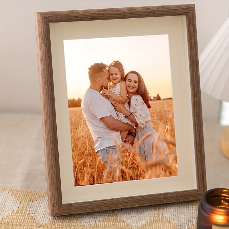 Rame foto personalizate din lemn, ornamente pentru rame foto personalizate, cadouri simple de sărbători în interior, comemorează amintirile prețioase