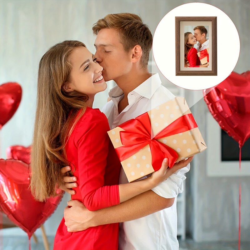 Rame foto personalizate din lemn, ornamente pentru rame foto personalizate, cadouri simple de sărbători în interior, comemorează amintirile prețioase