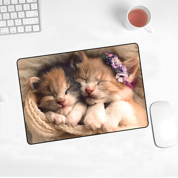 Cute Cat Mouse Pad Picture Pad Slip Laptop 220x180x2mm για Cs Go/work Gaming Νέα διακόσμηση γραφείου Kawaii Μοκέτα ποντικιού χαλιού