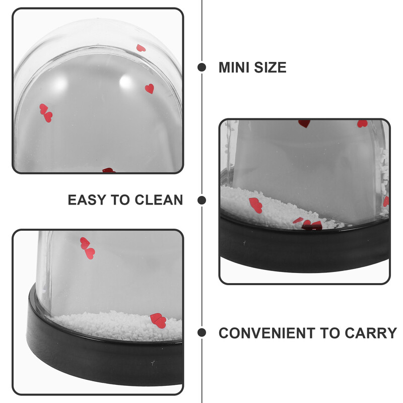 1 buc. Glob de zăpadă Ramă foto cadou de Anul Nou Glob de zăpadă din plastic cu inserție lichidă Artizanat unic Imagine hârtie DIY