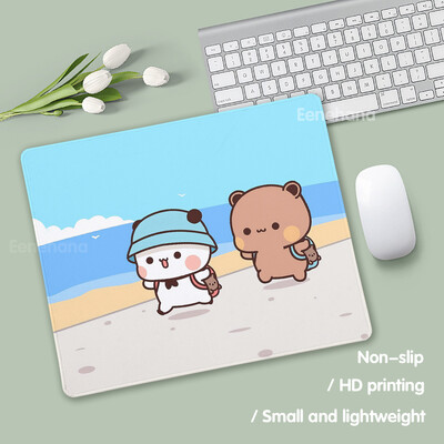 Tampă de mouse mic Anime Peach Mochi Cat Cartoon Gamer Tastatură de birou Covorașă Kawaii Mini Mouse Pad anti-alunecare Covorașe de protecție pentru birou
