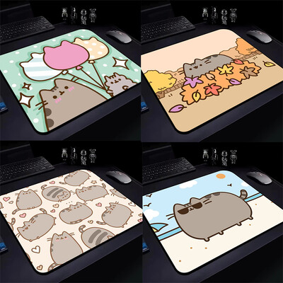 Lovely Cartoon P-Pusheens Cat Gaming Mouse Pad XS Kis egérpad PC Gamer asztali dekorációhoz irodai egéralátét asztali matracszőnyeg