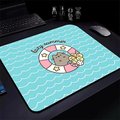 Încântător de desene animate P-Pusheens Cat Gaming Mouse Pad XS Mousepad mic pentru PC Gamer Desktop Decoration Office Mouse Mat Covor de birou