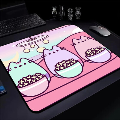 Încântător de desene animate P-Pusheens Cat Gaming Mouse Pad XS Mousepad mic pentru PC Gamer Desktop Decoration Office Mouse Mat Covor de birou