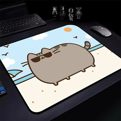 Încântător de desene animate P-Pusheens Cat Gaming Mouse Pad XS Mousepad mic pentru PC Gamer Desktop Decoration Office Mouse Mat Covor de birou