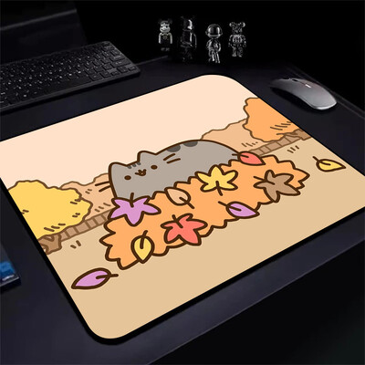 Încântător de desene animate P-Pusheens Cat Gaming Mouse Pad XS Mousepad mic pentru PC Gamer Desktop Decoration Office Mouse Mat Covor de birou