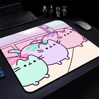 Încântător de desene animate P-Pusheens Cat Gaming Mouse Pad XS Mousepad mic pentru PC Gamer Desktop Decoration Office Mouse Mat Covor de birou