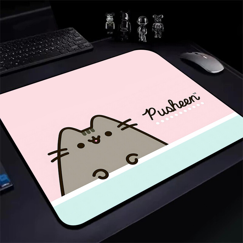 Încântător de desene animate P-Pusheens Cat Gaming Mouse Pad XS Mousepad mic pentru PC Gamer Desktop Decoration Office Mouse Mat Covor de birou