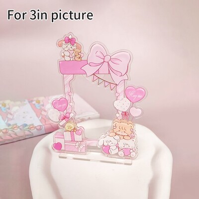 Suport pentru cărți foto acrilice Kawaii Rama foto Kpop Suport pentru cărți foto Idol de birou Afișare carduri foto Organizator de cărți foto Ornament