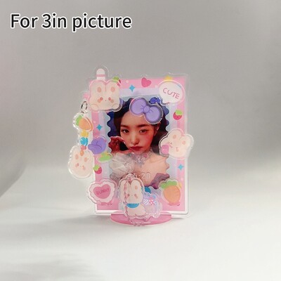 Suport pentru cărți foto acrilice Kawaii Rama foto Kpop Suport pentru cărți foto Idol de birou Afișare carduri foto Organizator de cărți foto Ornament
