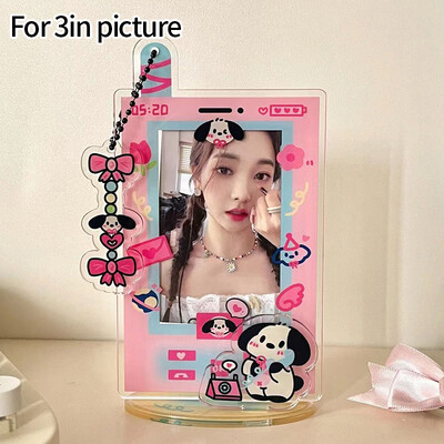 Suport pentru cărți foto acrilice Kawaii Rama foto Kpop Suport pentru cărți foto Idol de birou Afișare carduri foto Organizator de cărți foto Ornament