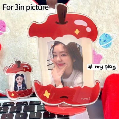 Suport pentru cărți foto acrilice Kawaii Rama foto Kpop Suport pentru cărți foto Idol de birou Afișare carduri foto Organizator de cărți foto Ornament