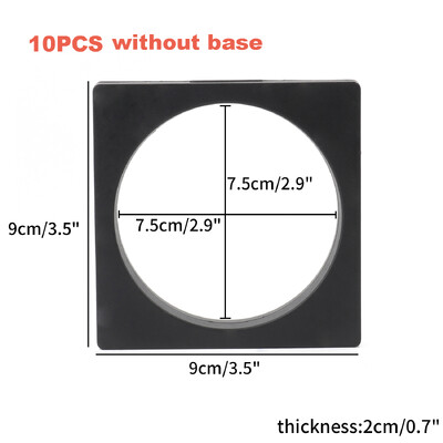 Cutie de afișare 10 buc. Cadru plutitor 3D Suport de prezentare pentru bijuterii Cutie cadou cu umbră Suport pandantiv cu inel Bijuterii Cutie de prezentare din piatră