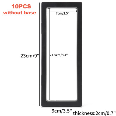Cutie de afișare 10 buc. Cadru plutitor 3D Suport de prezentare pentru bijuterii Cutie cadou cu umbră Suport pandantiv cu inel Bijuterii Cutie de prezentare din piatră