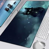 Mouse Pad Gamer XXL Covorașe de birou mari pentru computere din desene animate cu animale drăguță pisică mochetă din cauciuc natural anti-alunecare, moale, mouse pad