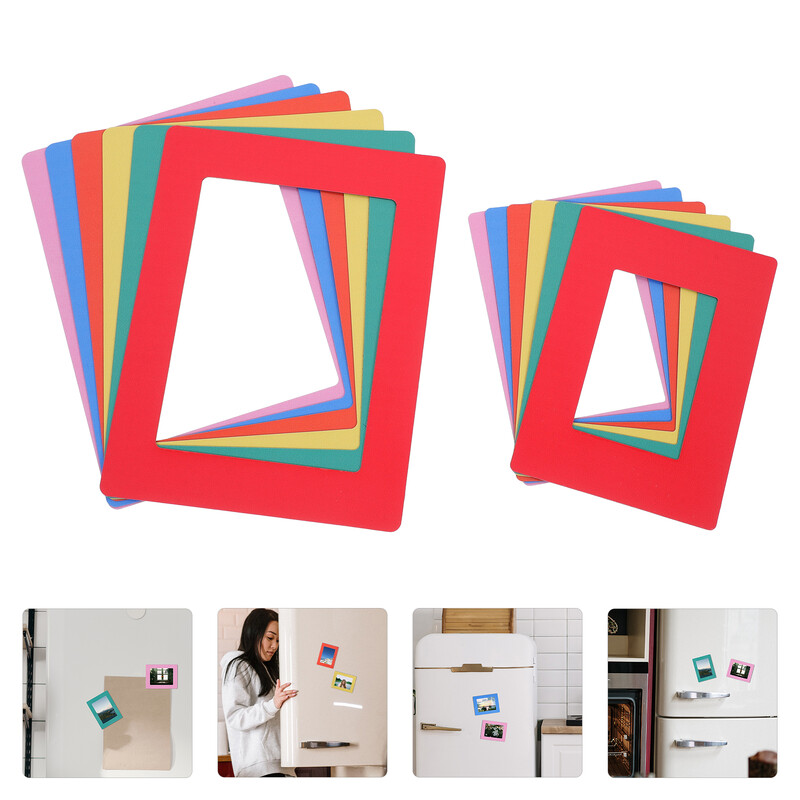 12 buc. mâneci magnetice rame foto rame mici raft frigider imagine pentru magneți pvc