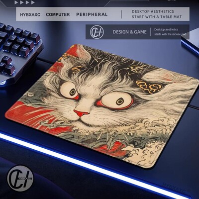Pisica plutitoare anime japonez Gaming Rubber Pad Smallmouse Pad desktop imprimare HD Covoraș de dimensiuni mici Accesorii de joc mari pad mouse