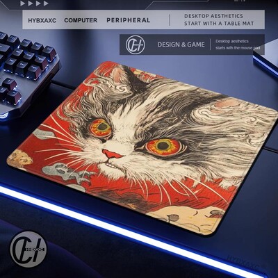 Pisica plutitoare anime japonez Gaming Rubber Pad Smallmouse Pad desktop imprimare HD Covoraș de dimensiuni mici Accesorii de joc mari pad mouse