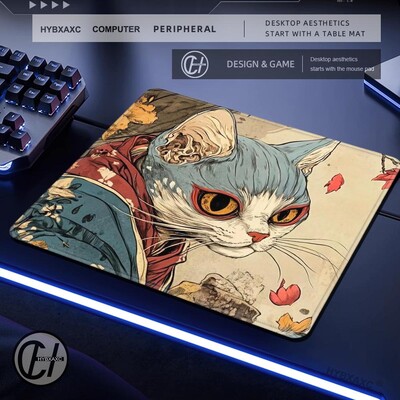 Pisica plutitoare anime japonez Gaming Rubber Pad Smallmouse Pad desktop imprimare HD Covoraș de dimensiuni mici Accesorii de joc mari pad mouse