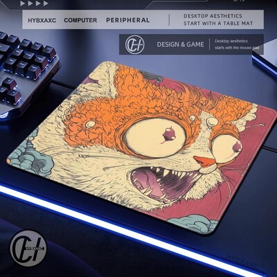 Pisica plutitoare anime japonez Gaming Rubber Pad Smallmouse Pad desktop imprimare HD Covoraș de dimensiuni mici Accesorii de joc mari pad mouse