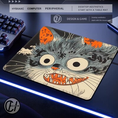 Pisica plutitoare anime japonez Gaming Rubber Pad Smallmouse Pad desktop imprimare HD Covoraș de dimensiuni mici Accesorii de joc mari pad mouse