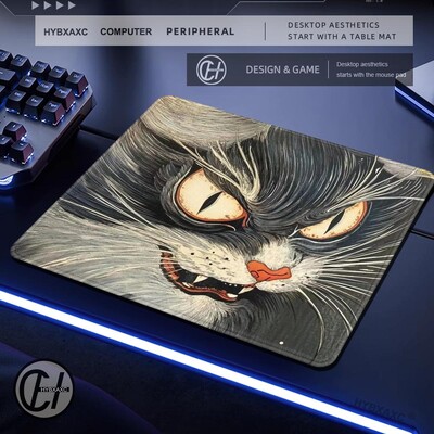 Pisica plutitoare anime japonez Gaming Rubber Pad Smallmouse Pad desktop imprimare HD Covoraș de dimensiuni mici Accesorii de joc mari pad mouse