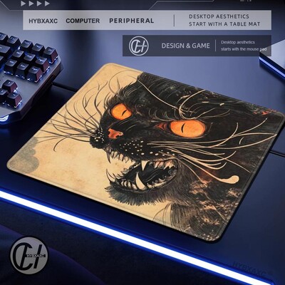 Pisica plutitoare anime japonez Gaming Rubber Pad Smallmouse Pad desktop imprimare HD Covoraș de dimensiuni mici Accesorii de joc mari pad mouse