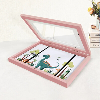 2024 Noi rame de artă Front magnetic Deschis Schimbabil Cadre pentru copii pentru poster Desen foto Picturi Afișare imagini Fără fotografii