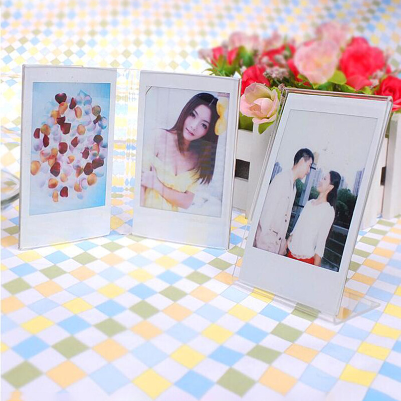 Ramă foto acrilică pentru Fujifilm Instax 11/9 Film Mini Hârtii Rame pentru lucrări de artă Decorare Stand transparent